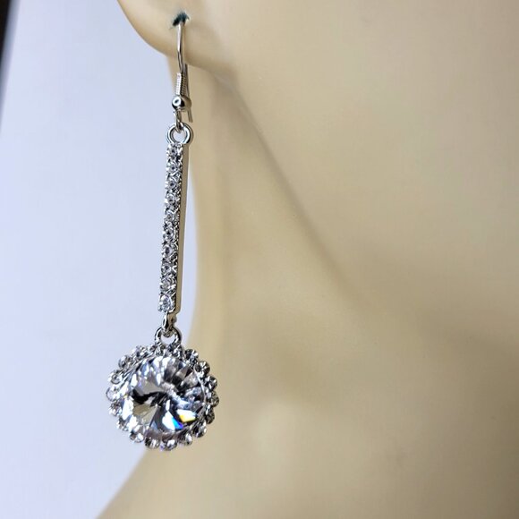 Crystal Chandelier Earrings Crystal Drop Long Earrings - Picture 8 of 13